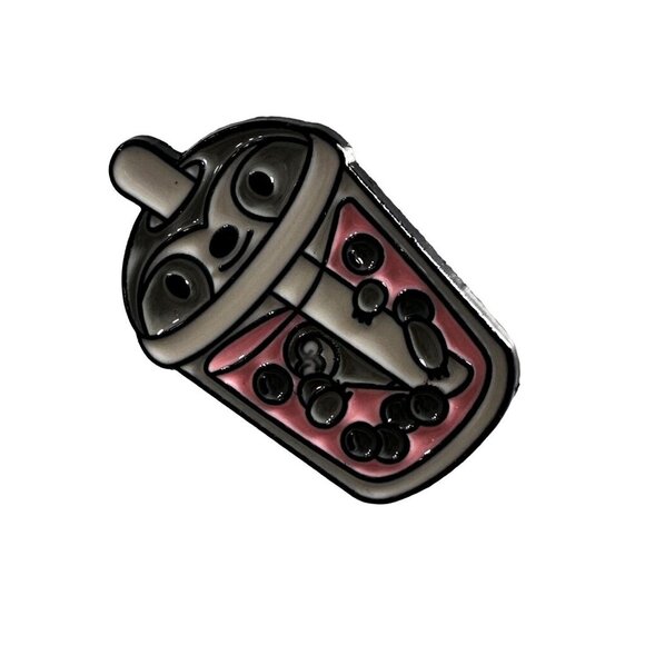 Raccoon Boba Tea Lapel Pin Pearl Tea Bubble Tea Pin Brooch Accessories Jewelry - Picture 1 of 8